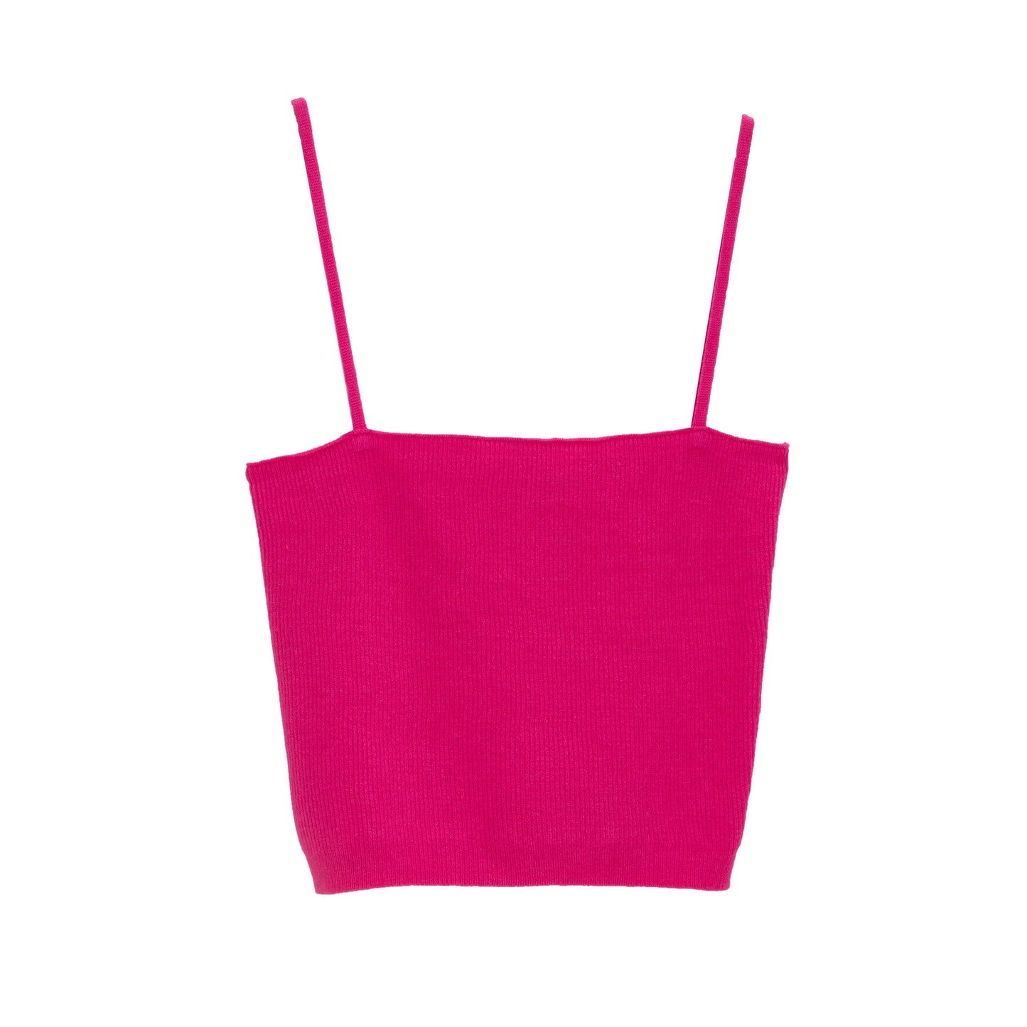 Débardeur en maille épurée fucshia