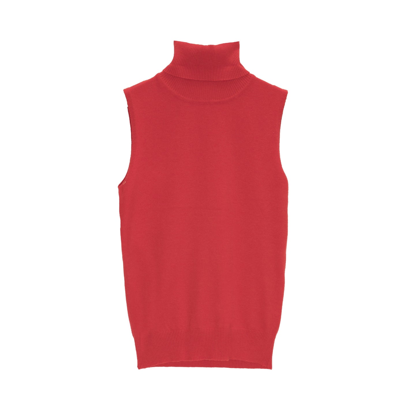 Pullover à débardeur en maille rouge