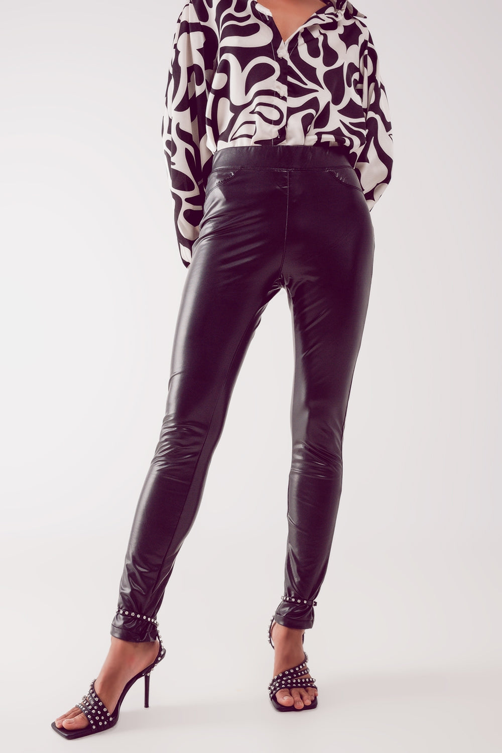 Leggings en similicuir Noir