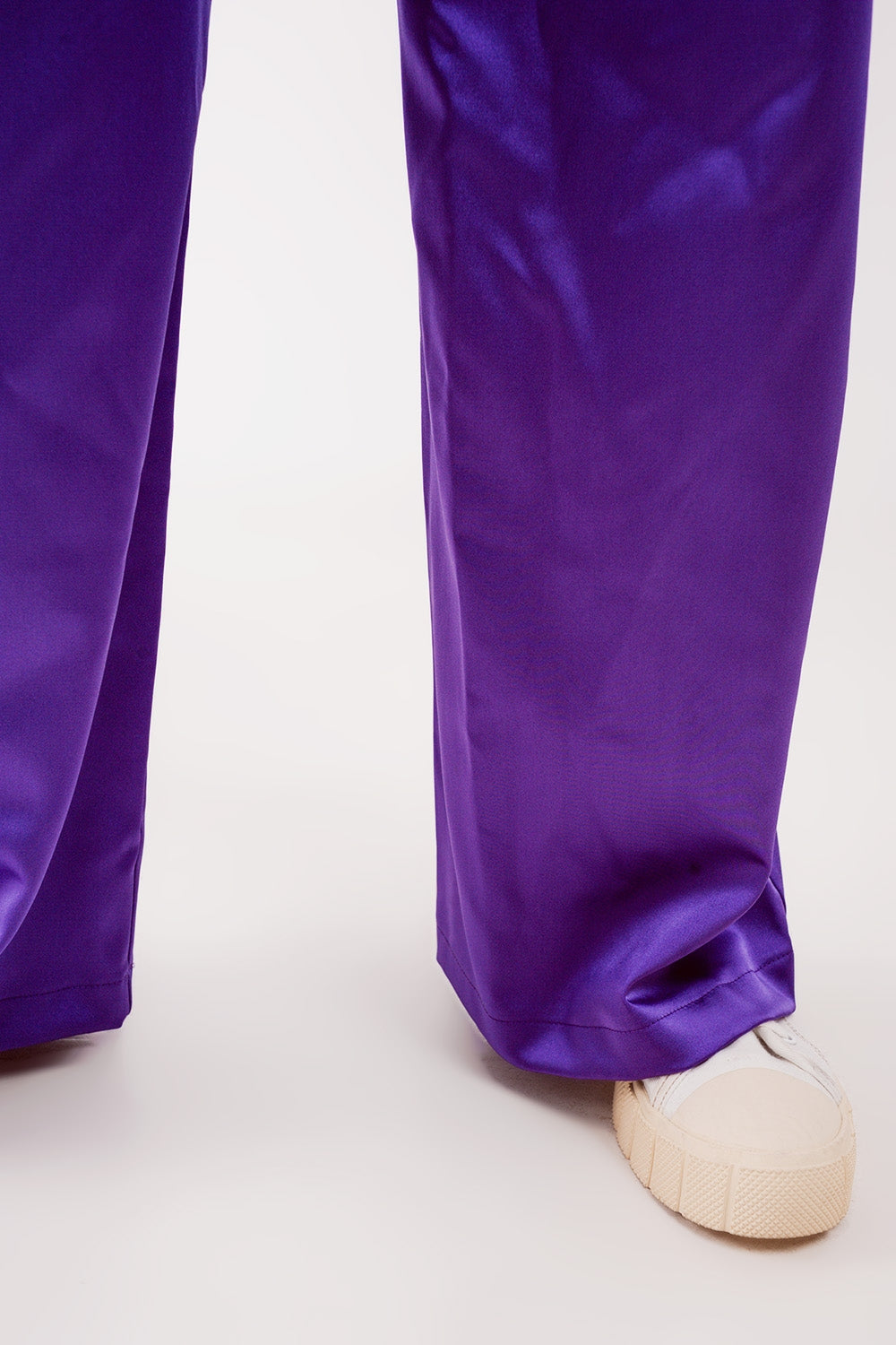 Pantalon à pinces pourpre