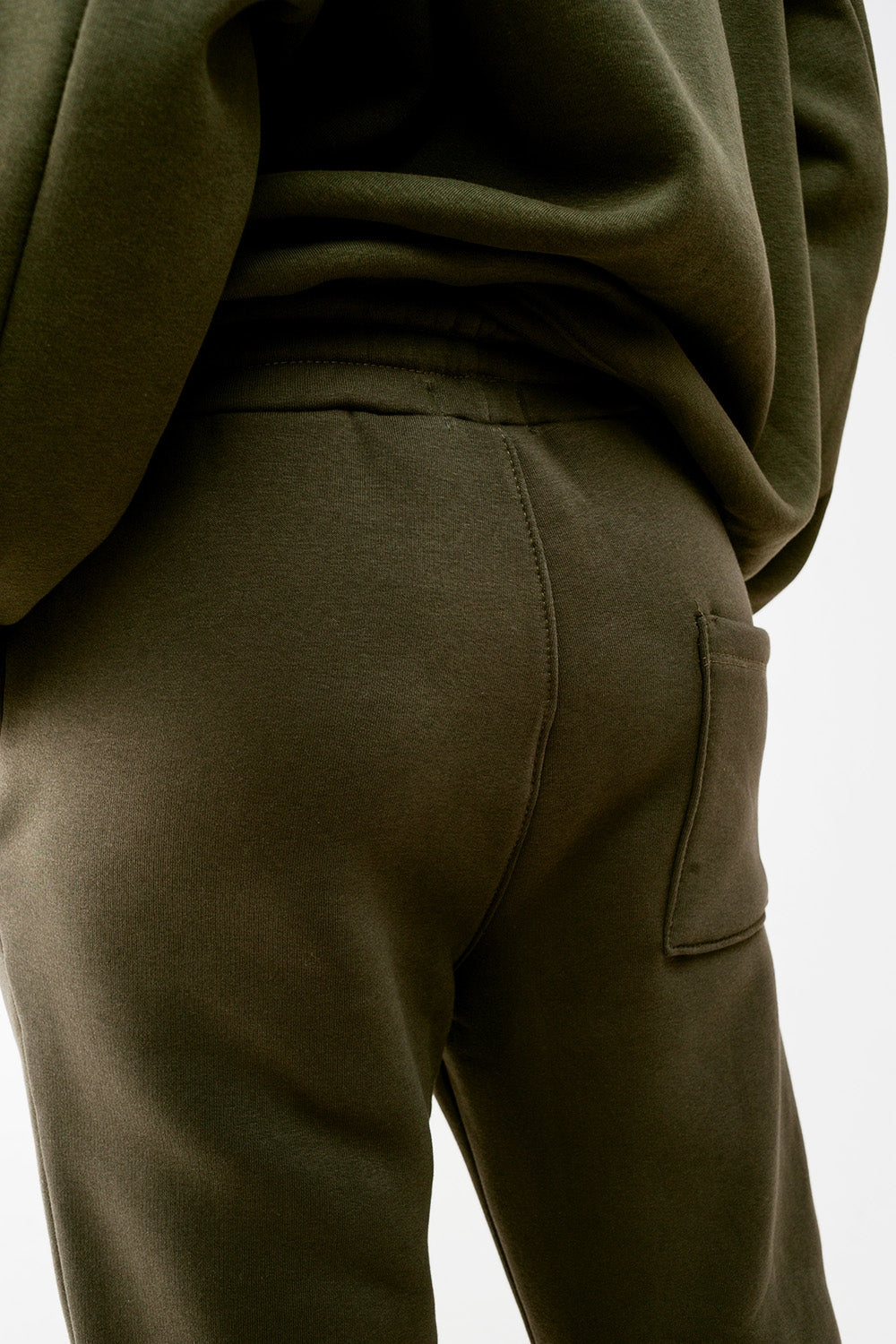 Jogger en coton kaki