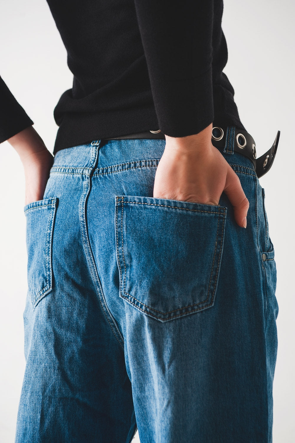 Jean skateur fuselé style en coton