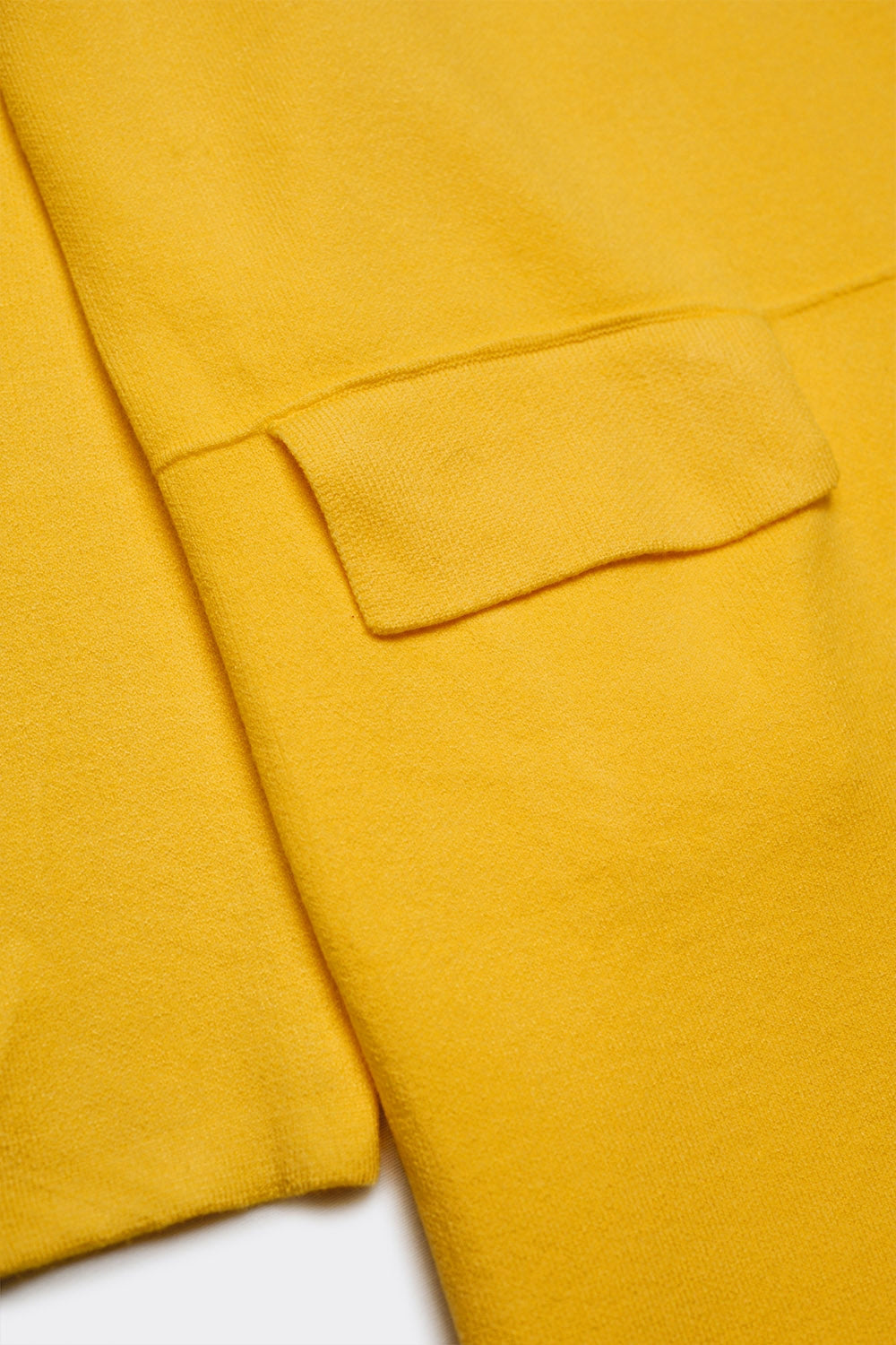 Gilet long avec col oversize jaune