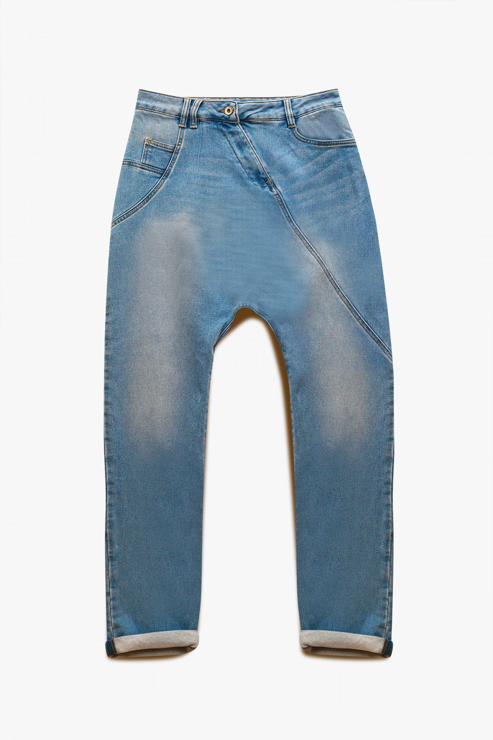 Jean baggy style années 90 Bleu délavé vintage