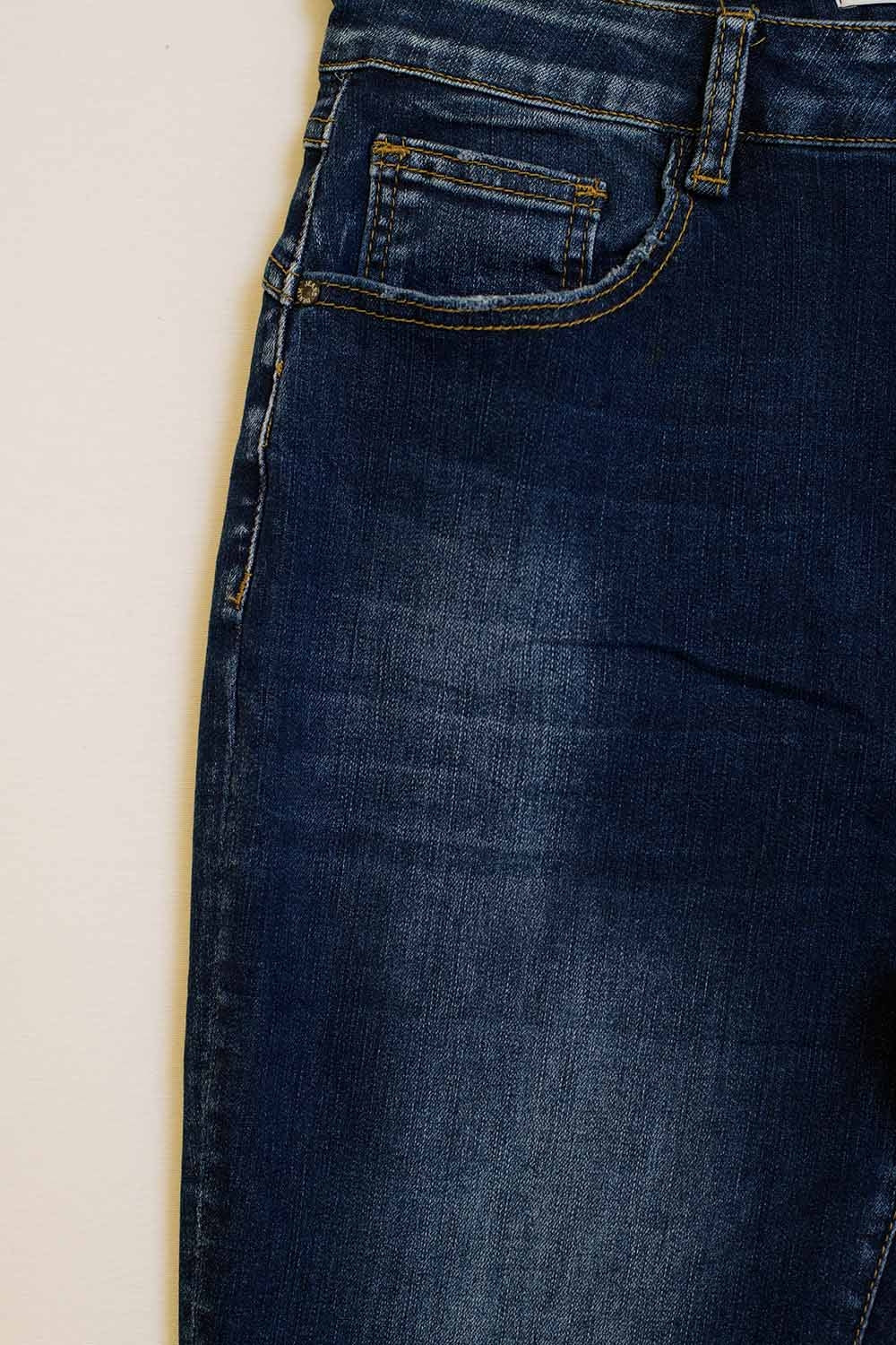Jean super skinny foncé Wash en denim élastique