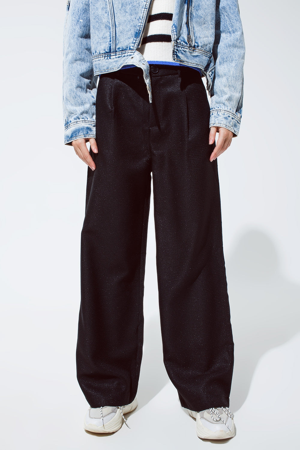 Pantalon surdimensionné en noir