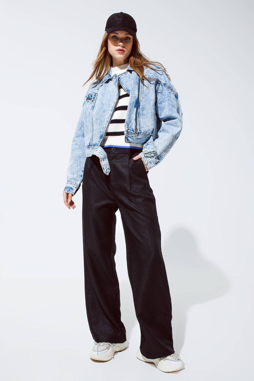 Pantalon surdimensionné en noir