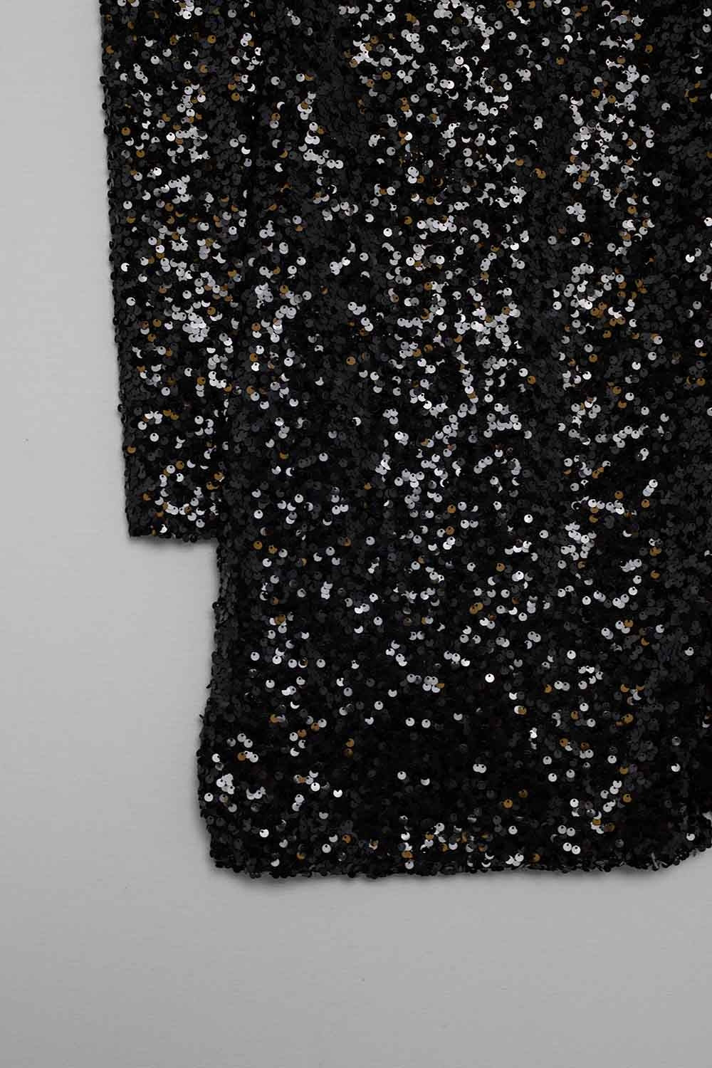 Robe courte ornementée Noir