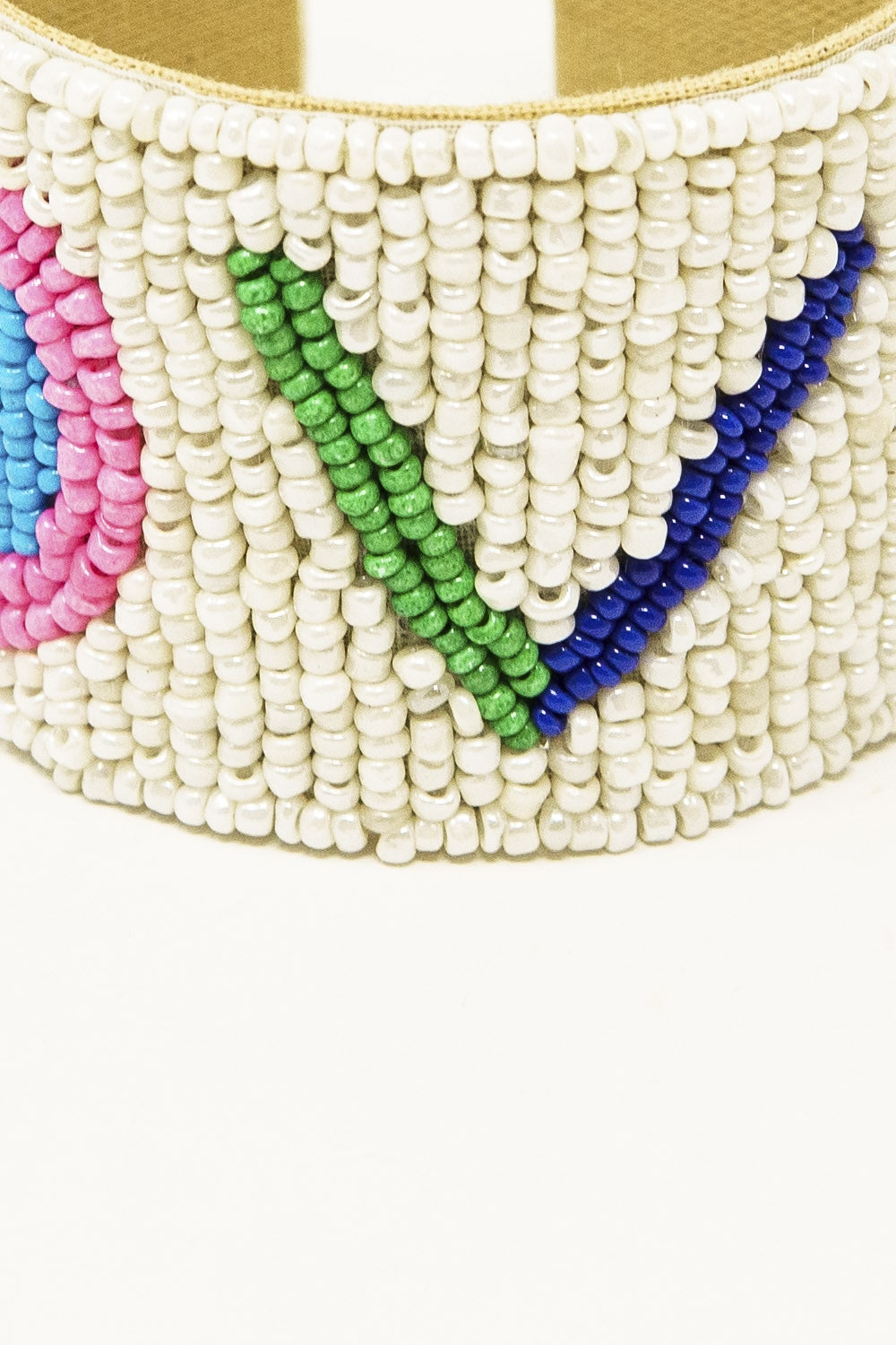Bracelet de perles ouvertes en blanc avec LOVE