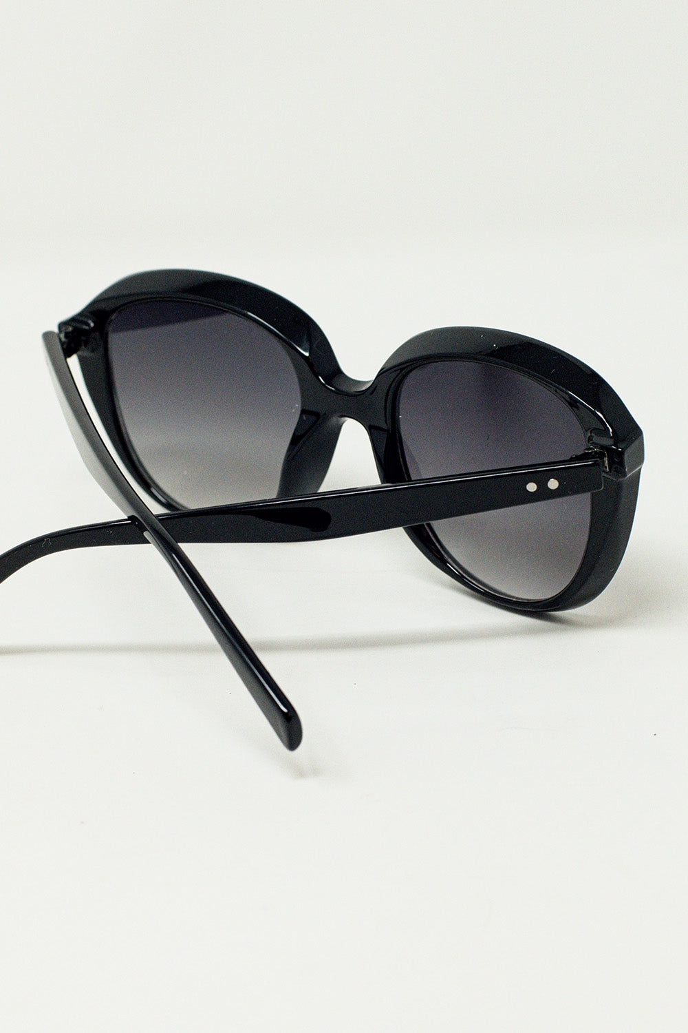 Lunettes de soleil Big Round en noir