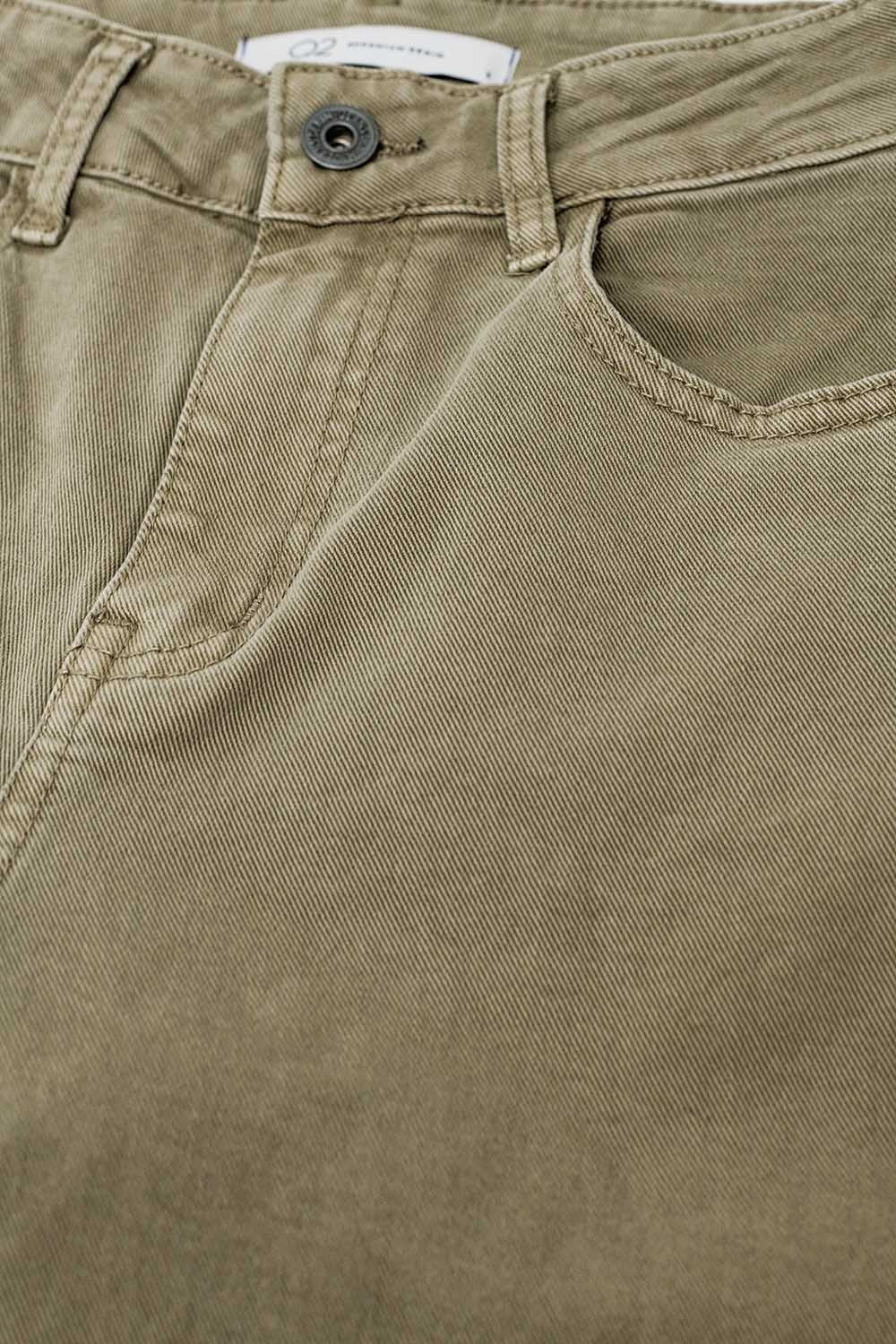 Jean ample court en beige
