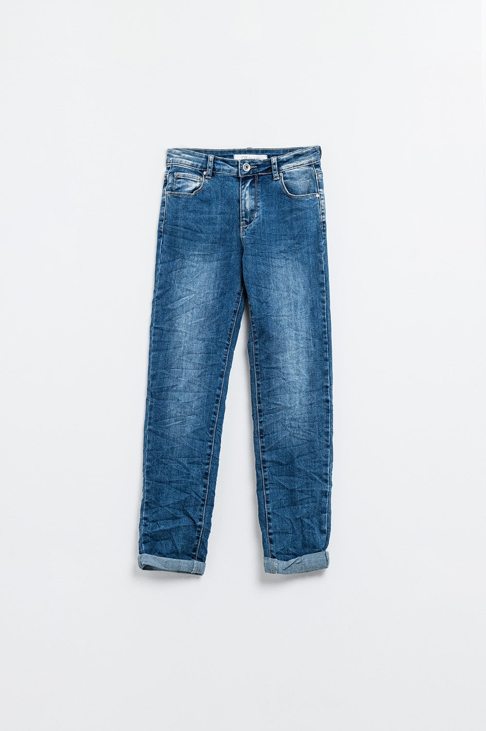 Jean Basique Super Skinny Délavage Moyen Extensible