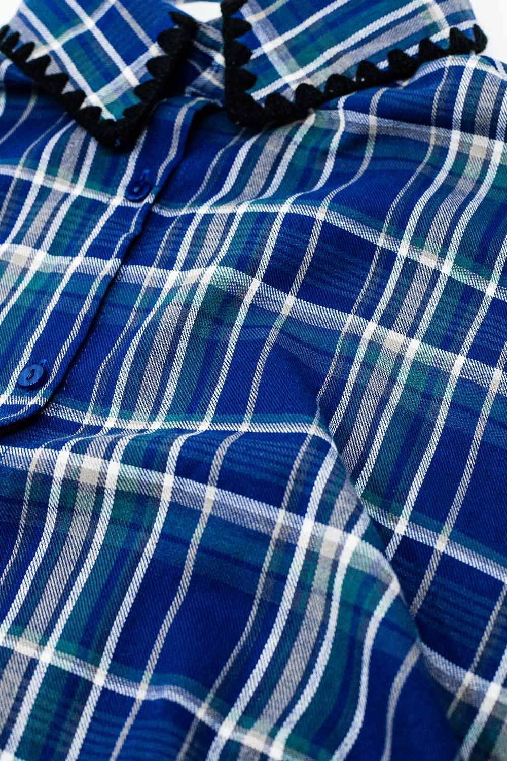 Chemise oversize de bûcheron en bleu