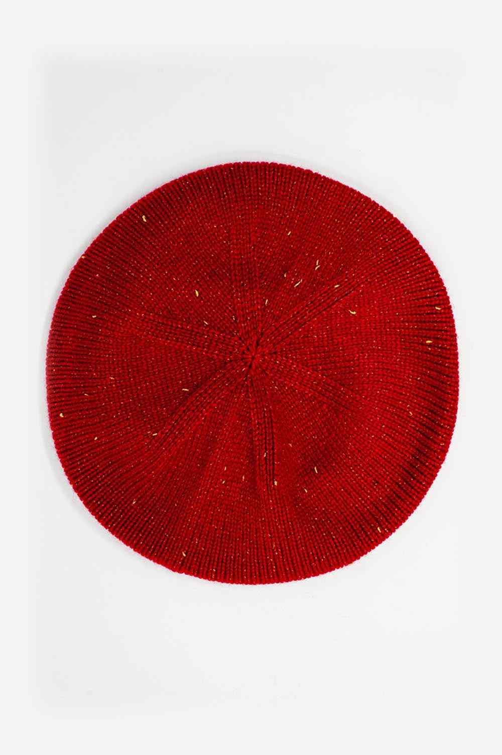 Béret en laine rouge