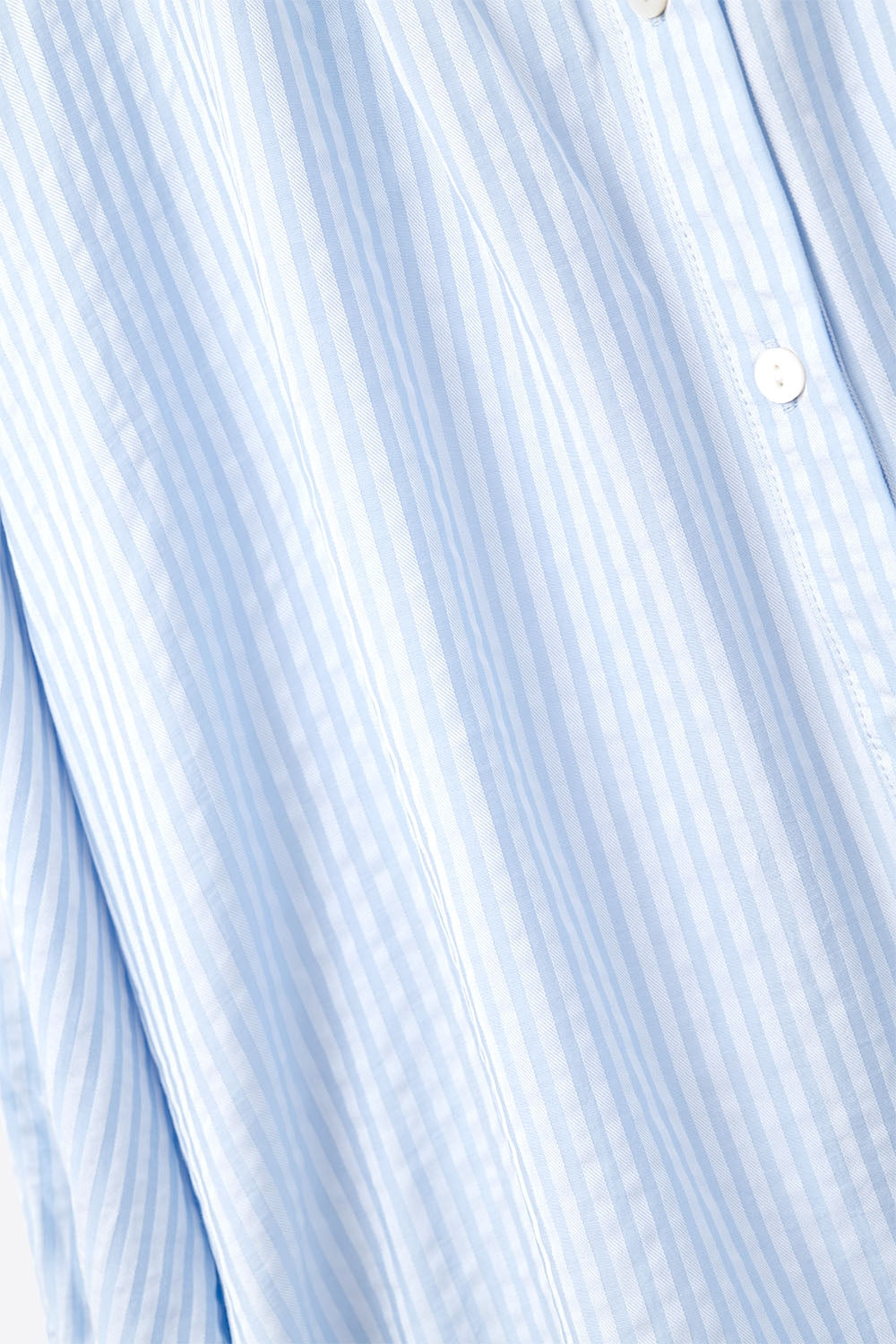 Blouse à rayures à manches ballon en bleu bébé