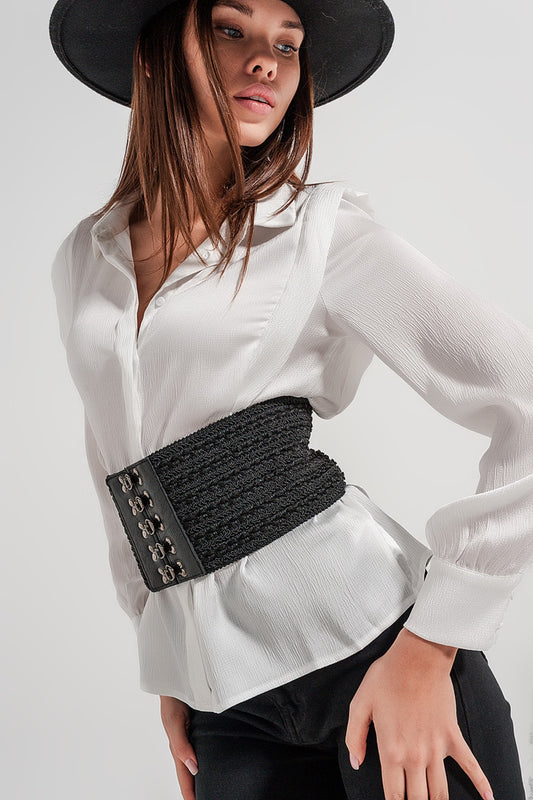 Q2 Blouse écru à volants