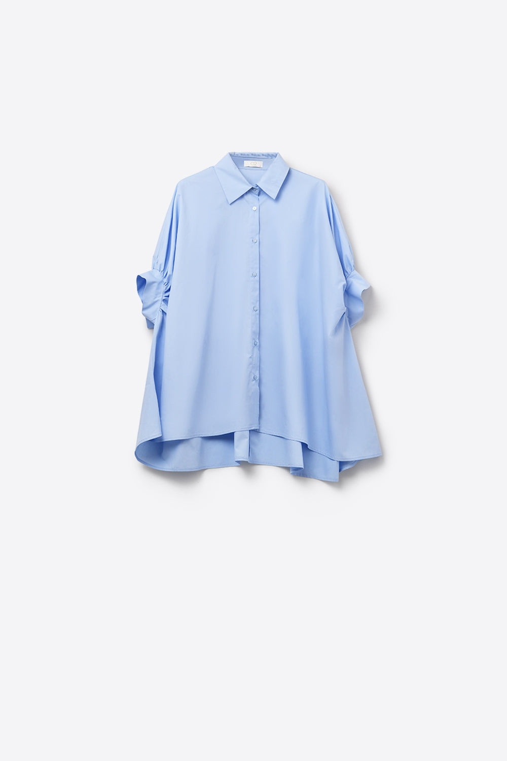 Blouse surdimensionnée à manches courtes Baby Blue