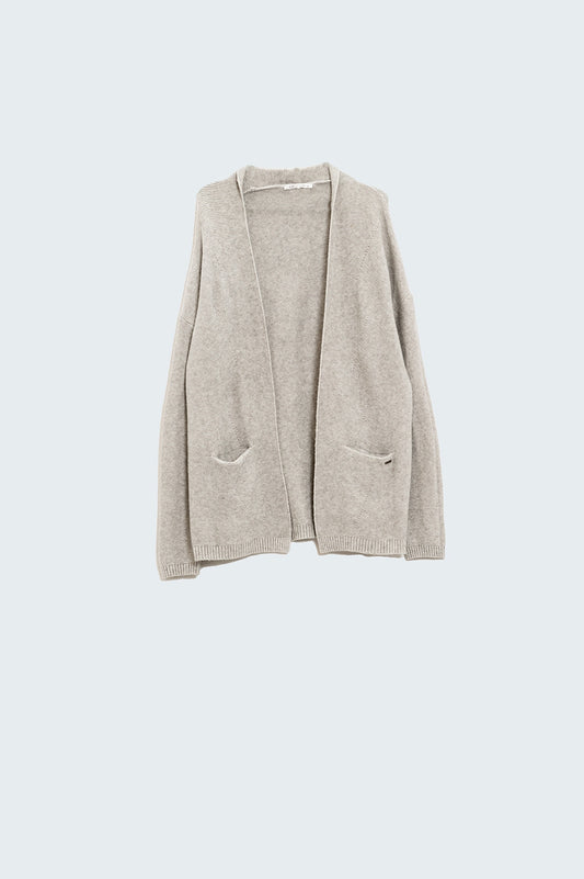 Q2 Cardigan beige avec poches