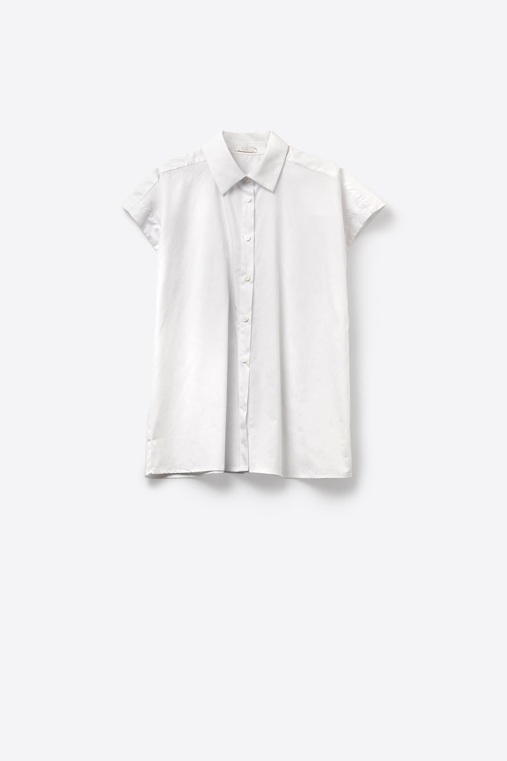 Chemise blanche à manches larges avec boutonnage sur le devant coupe oversize