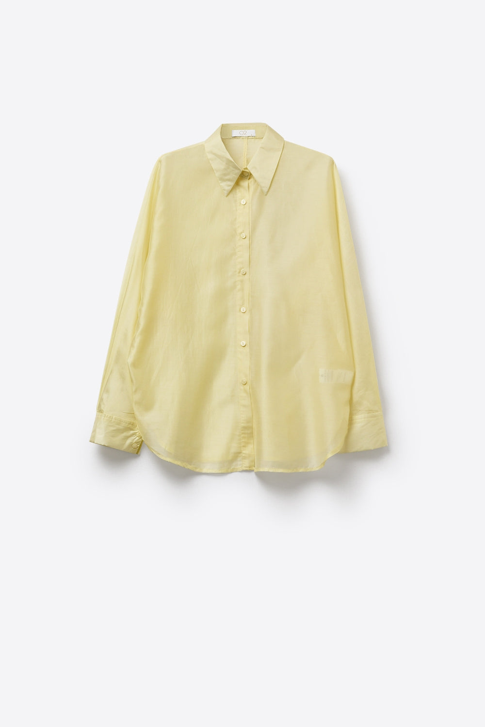 Chemise en satin brillant jaune Chemise boutonnée à coupe décontractée