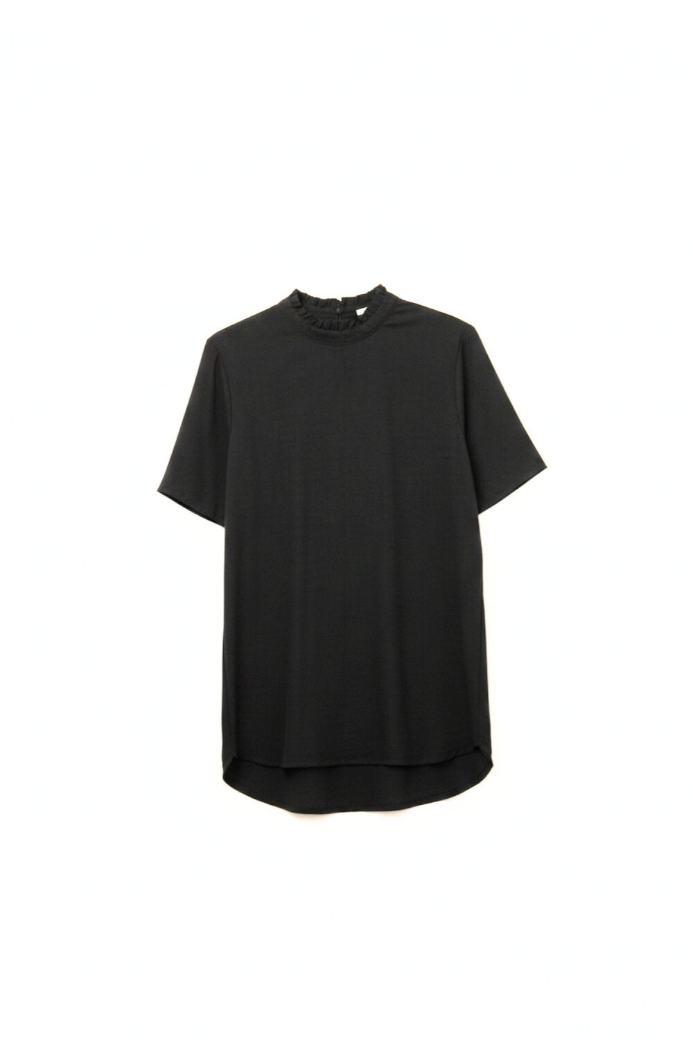 Q2 Elegant Black Short Sleeve Shirt