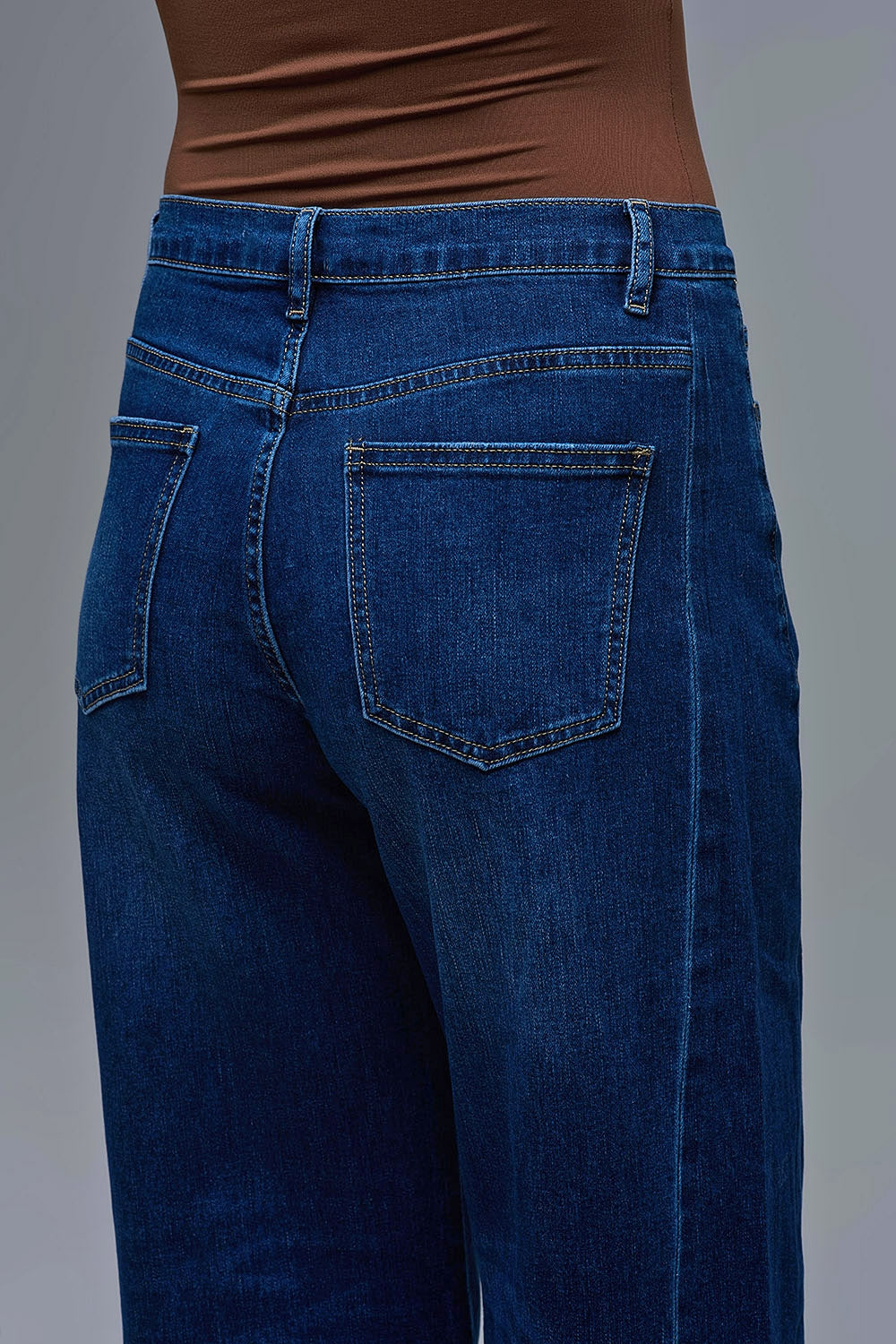 Jean ˆ jambe extra-large délavé foncé