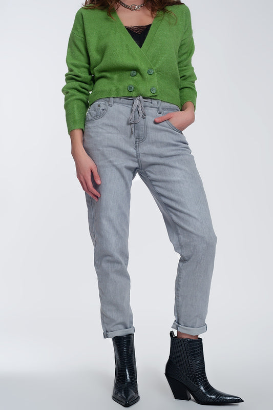 Q2 Jean léger style jogger en gris