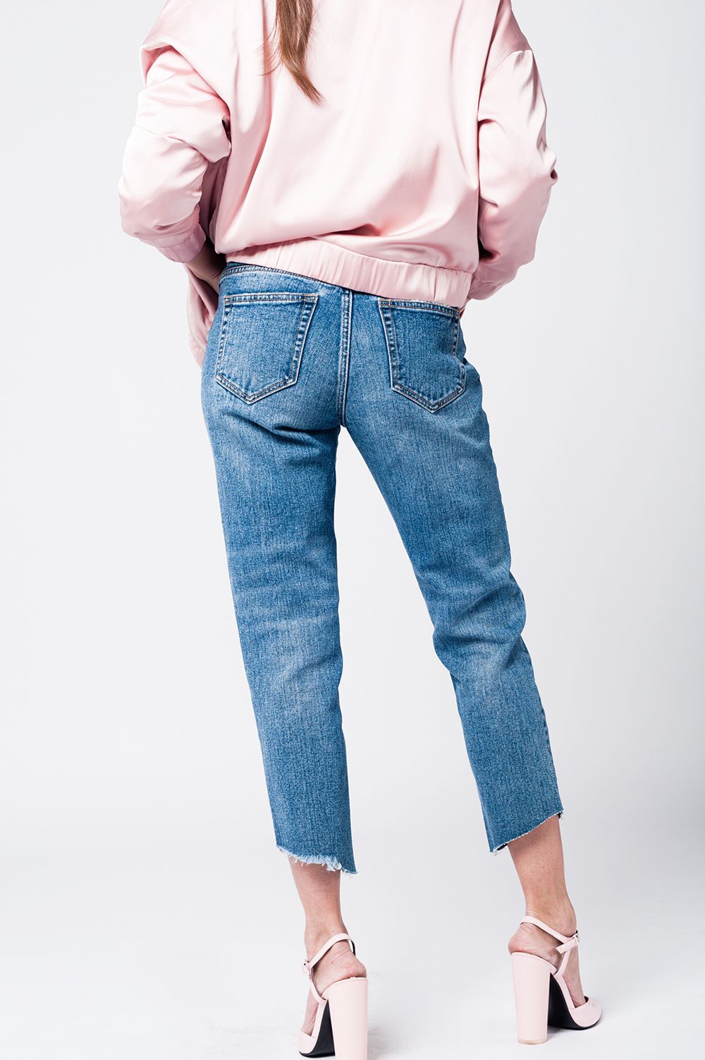 Jean mom 90' brodé