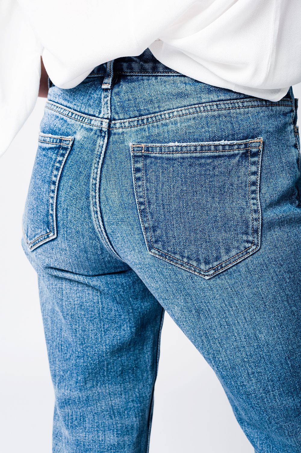 Jean mom 90' brodé