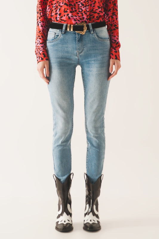 Q2 Jean skinny avec tissus élastique