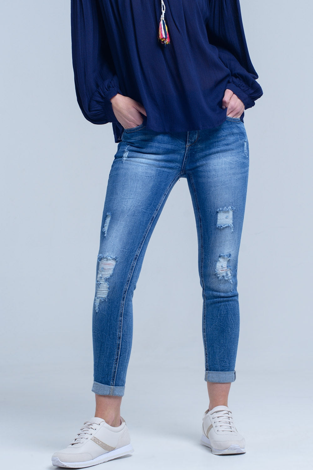Jean skinny déchiré