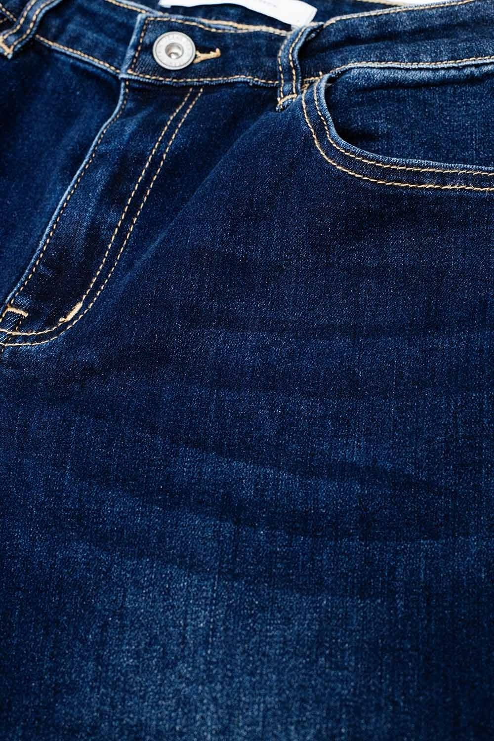 Jeans 90's à jambe large lavage foncé