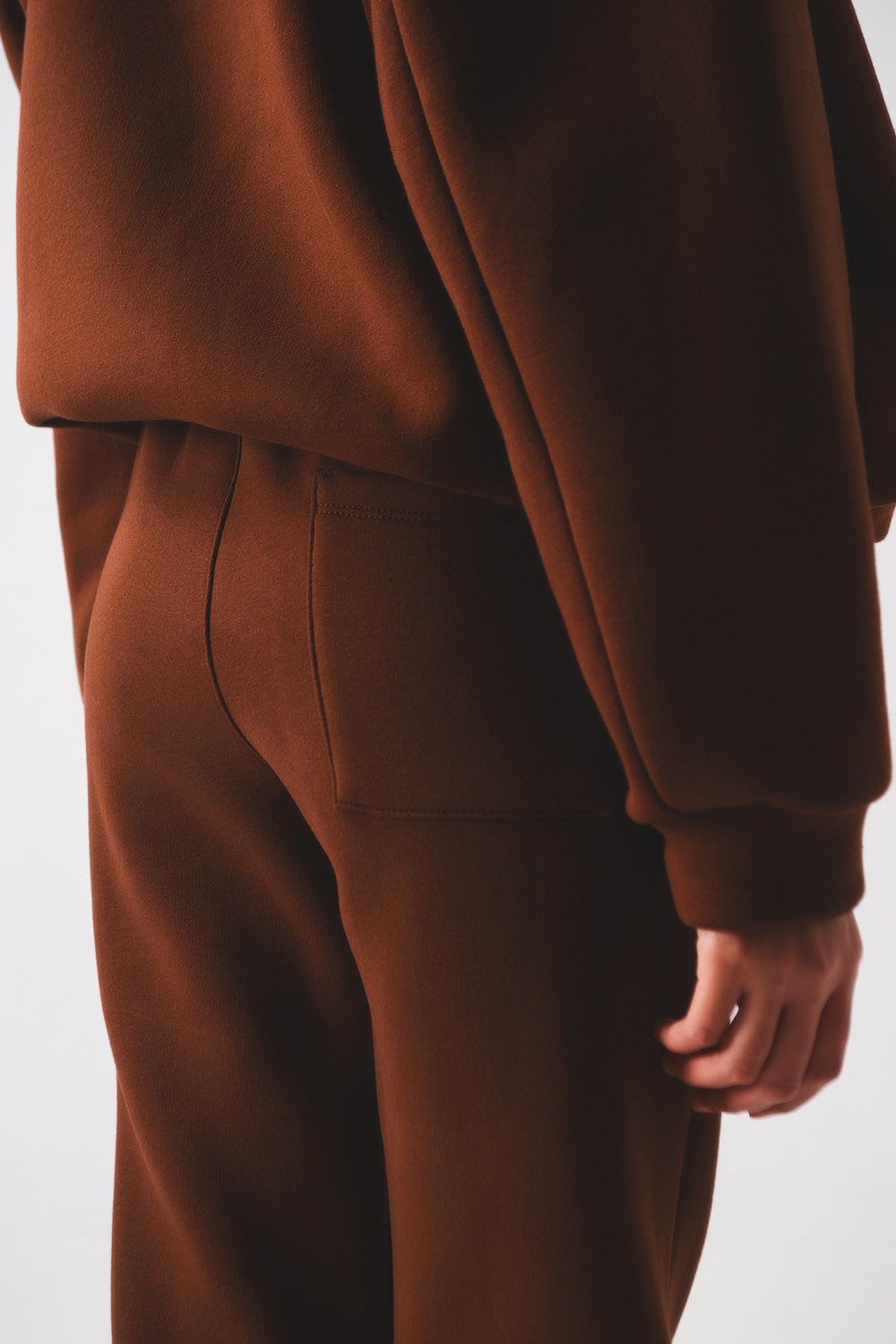 Jogger en coton marron