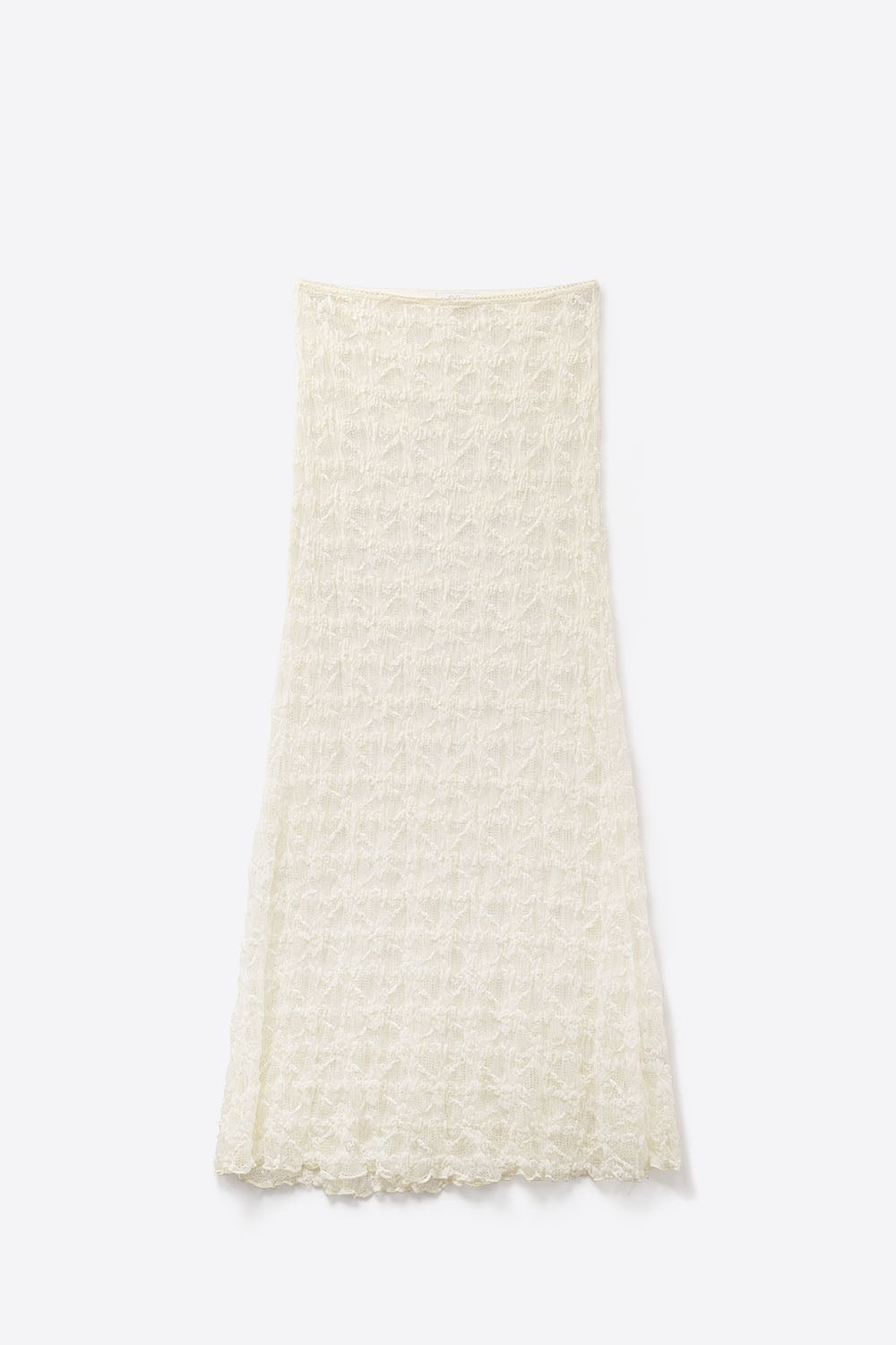 Q2 Jupe longue blanche transparente de style bohème