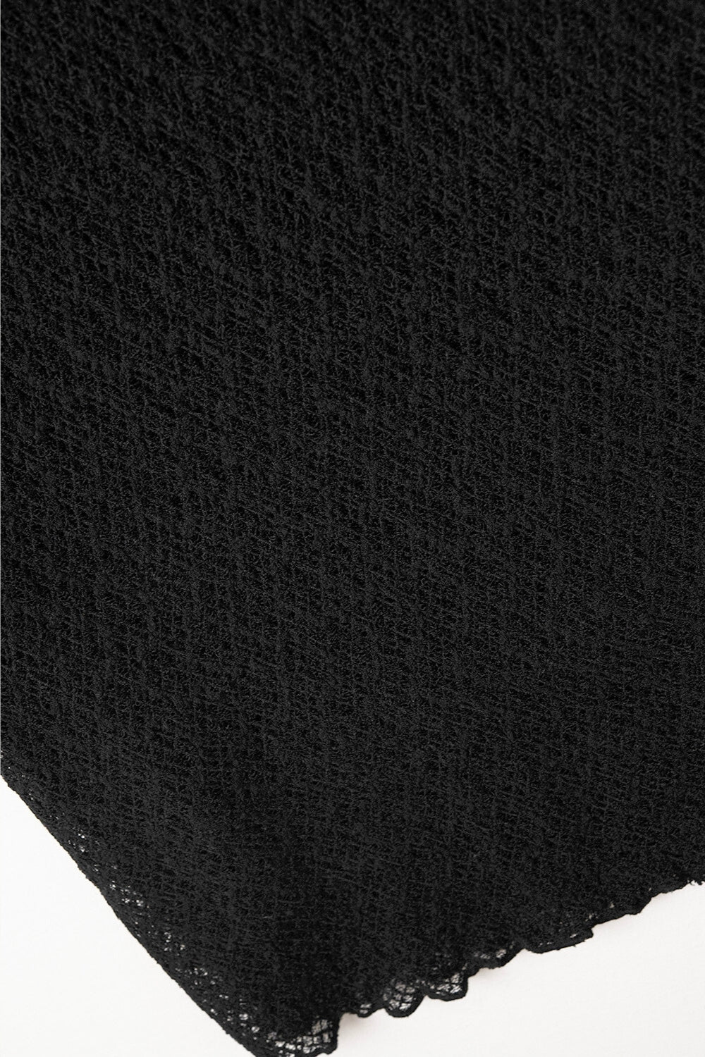 Jupe midi doublée en tricot noire