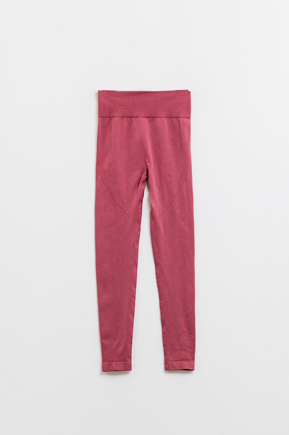 Q2 Leggings taille haute côtelés sans couture Old Pink