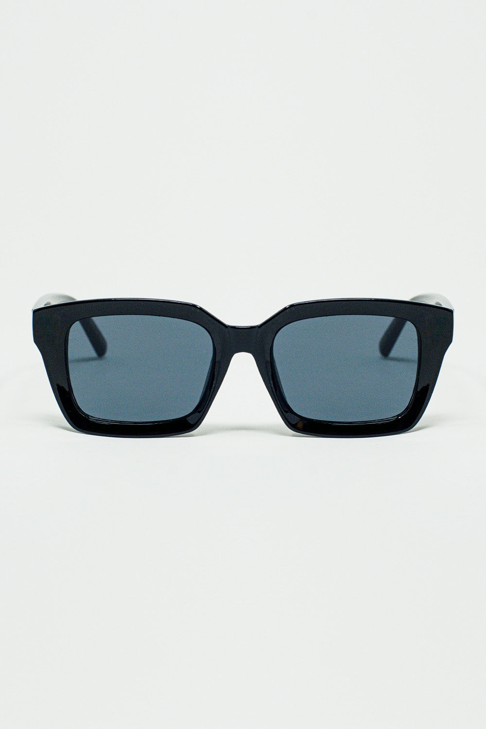 Q2 Lunettes de soleil à monture carrée épaisse et rétro