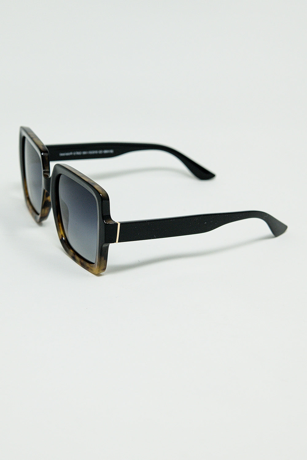 Lunettes de soleil avec monture à imprimé dégradé et branches noires