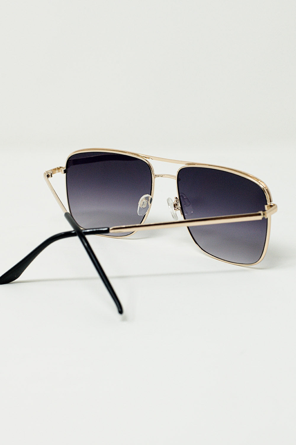 Lunettes de soleil Aviator Vintage avec monture dorée