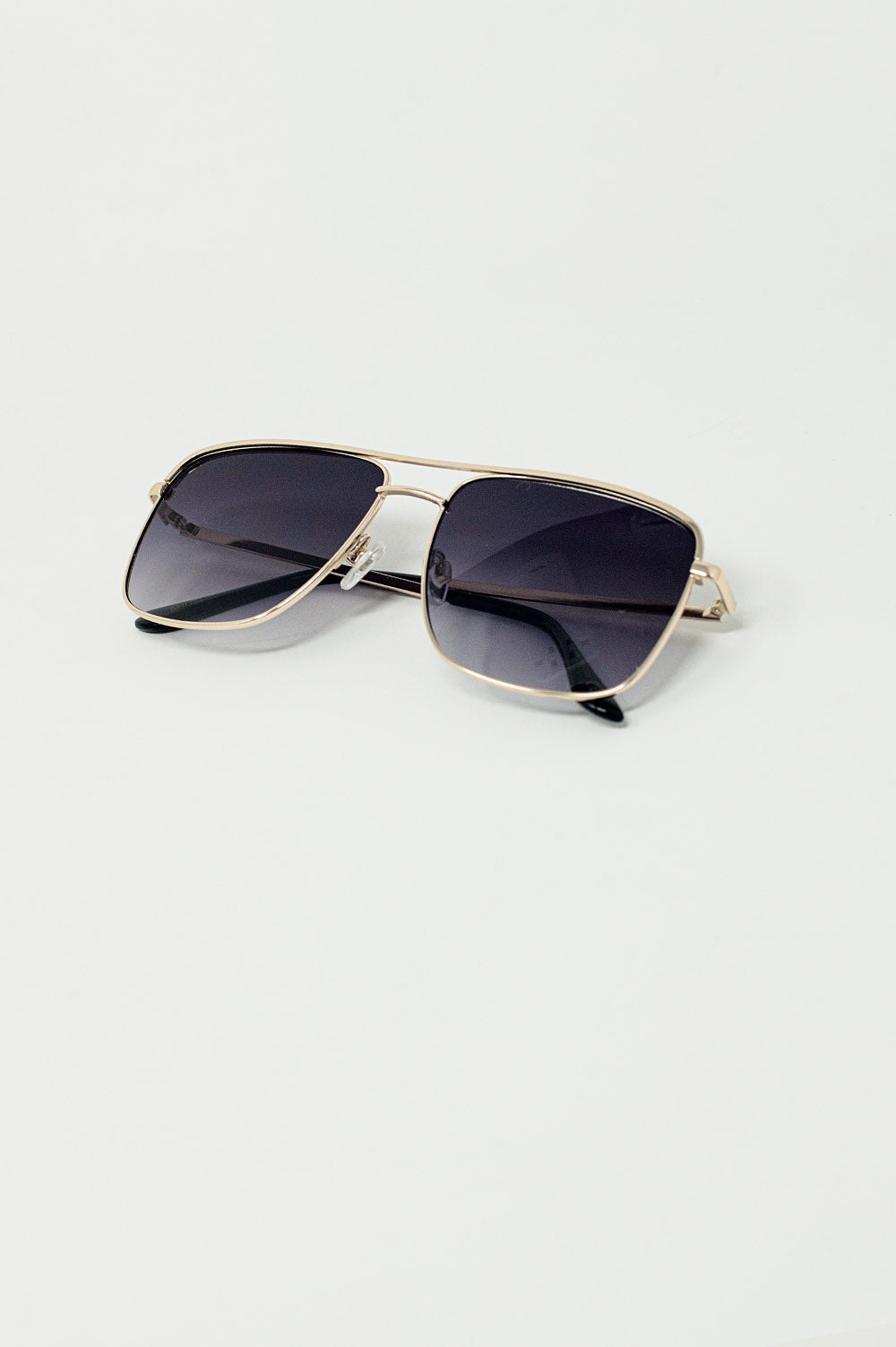 Lunettes de soleil Aviator Vintage avec monture dorée