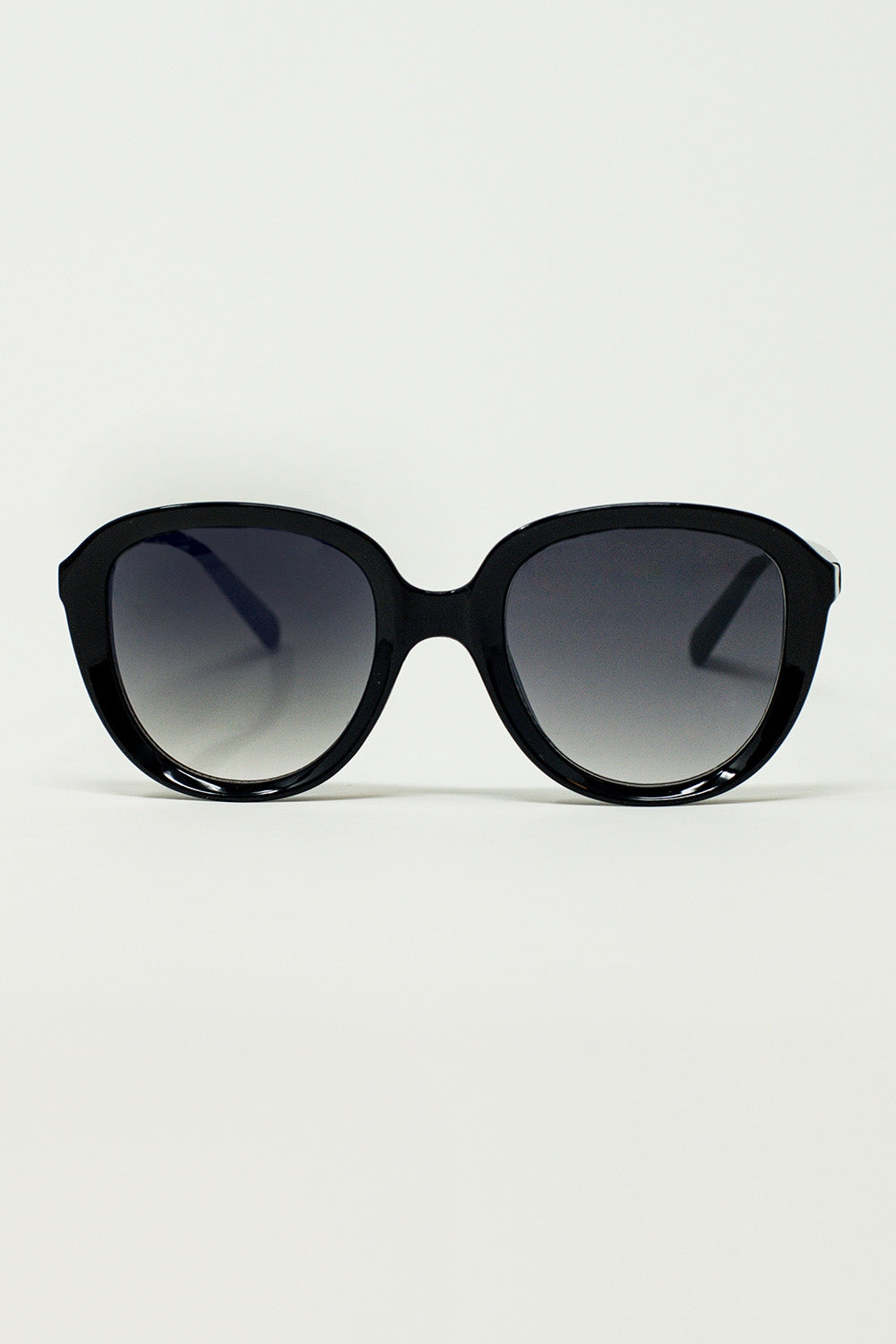Q2 Lunettes de soleil Big Round en noir