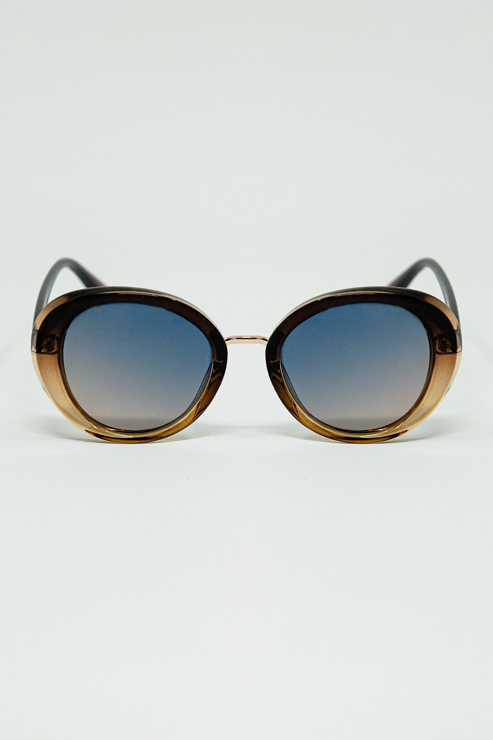 Q2 Lunettes de soleil ovales Golden Sunset Spot