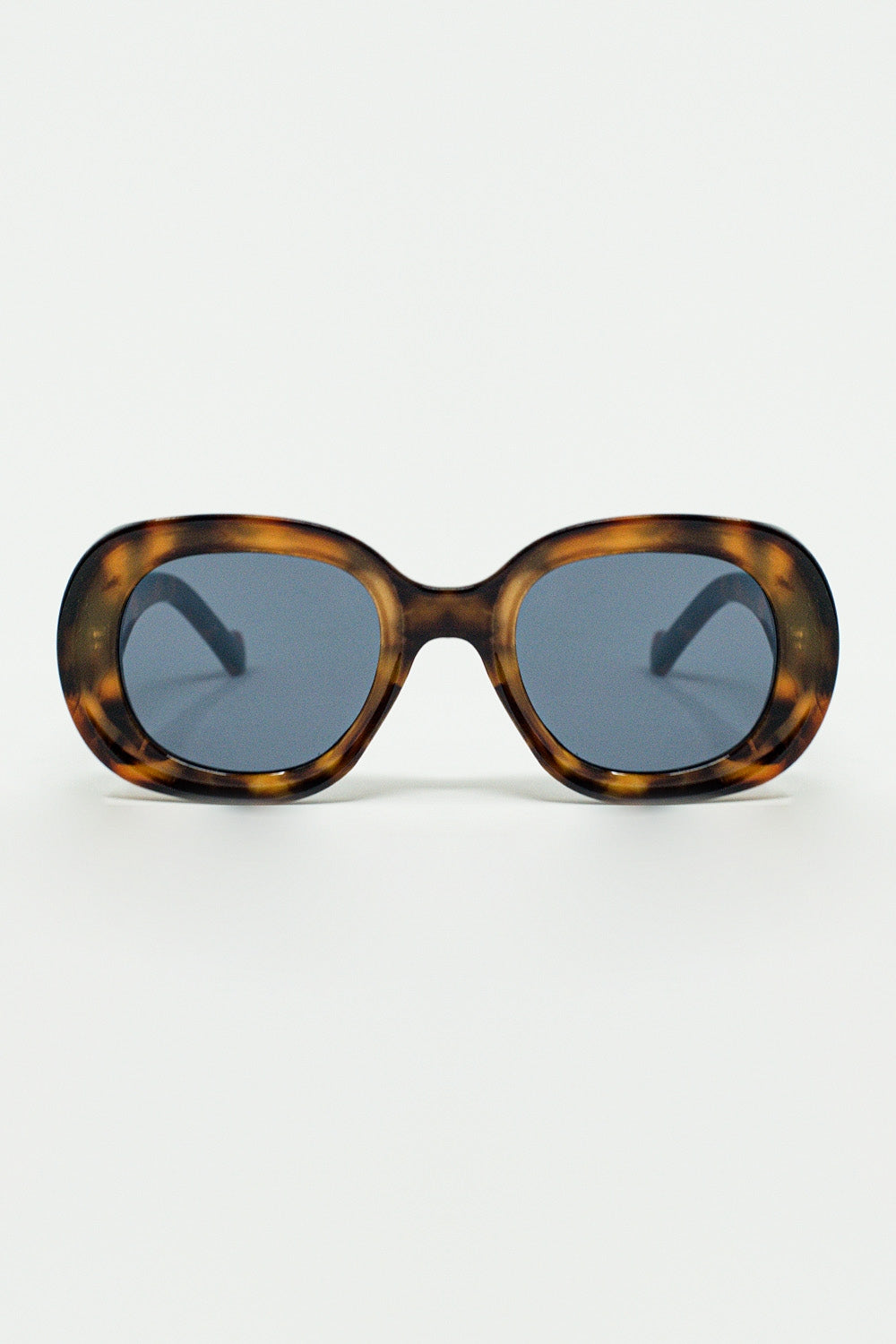 Q2 lunettes de soleil polarisées rondes avec verres foncés