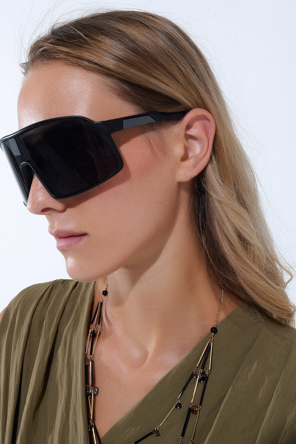 Lunettes de soleil sport polarisées en noir