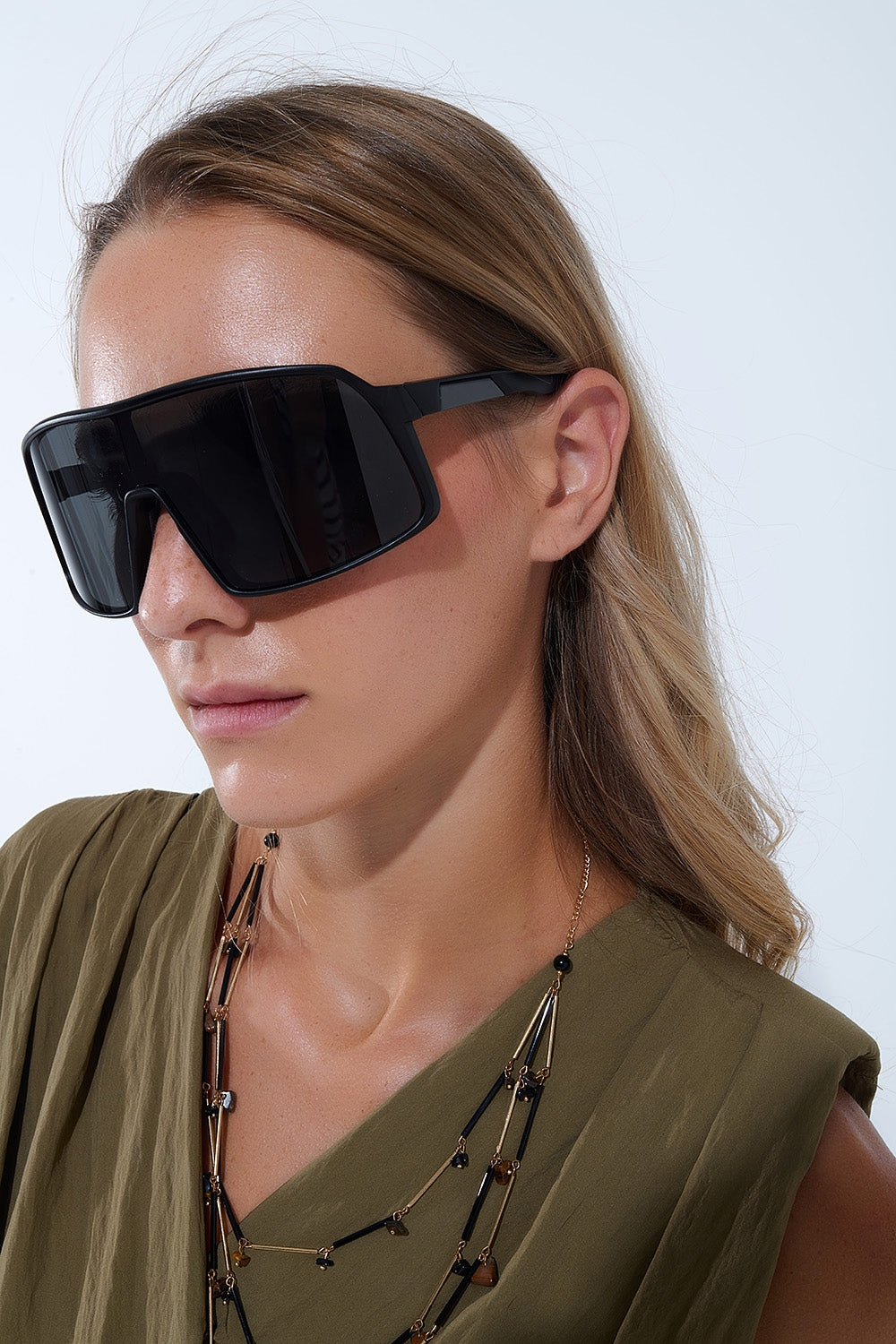 Lunettes de soleil sport polarisées en noir