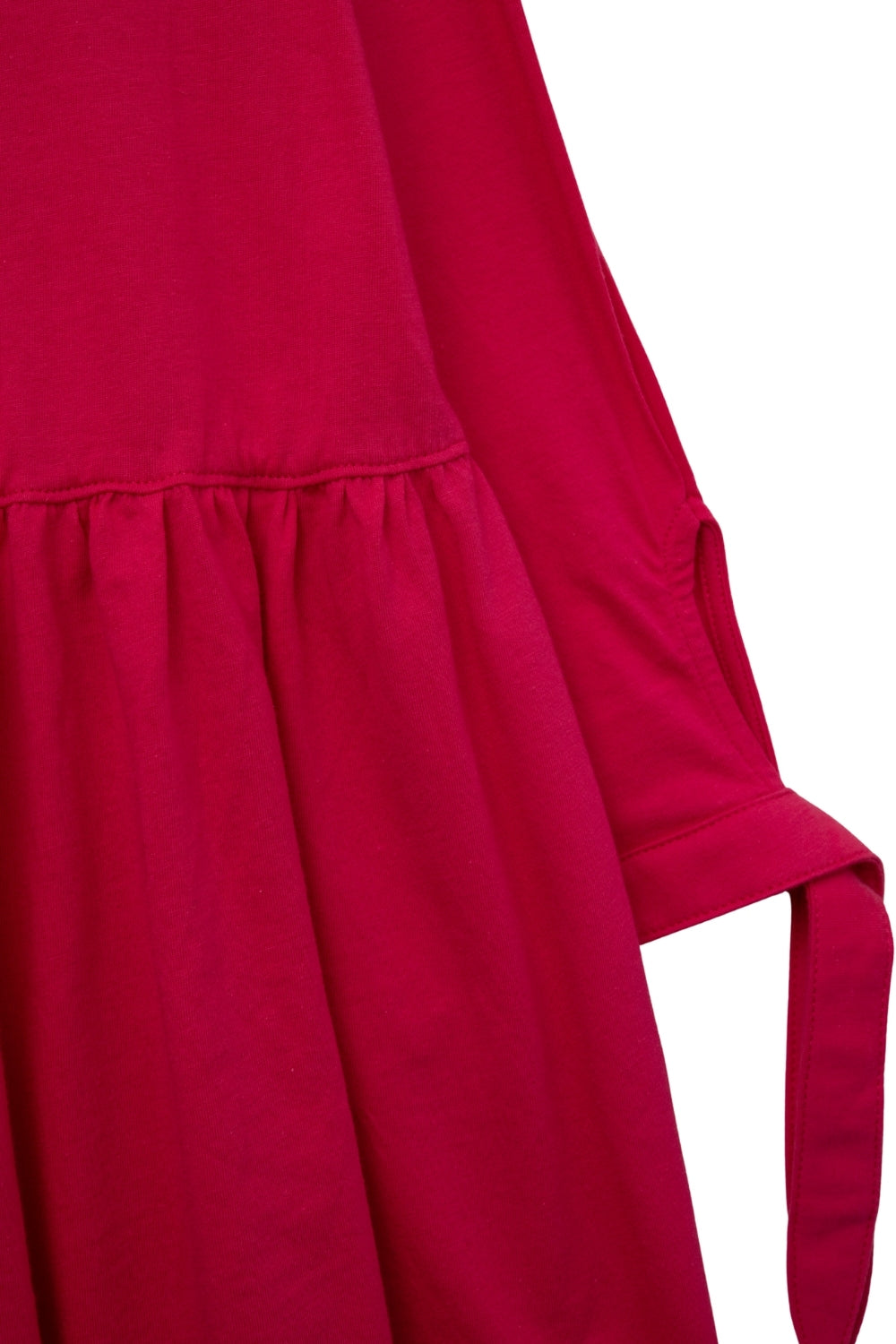 Mini robe rose à boutons et manches longues