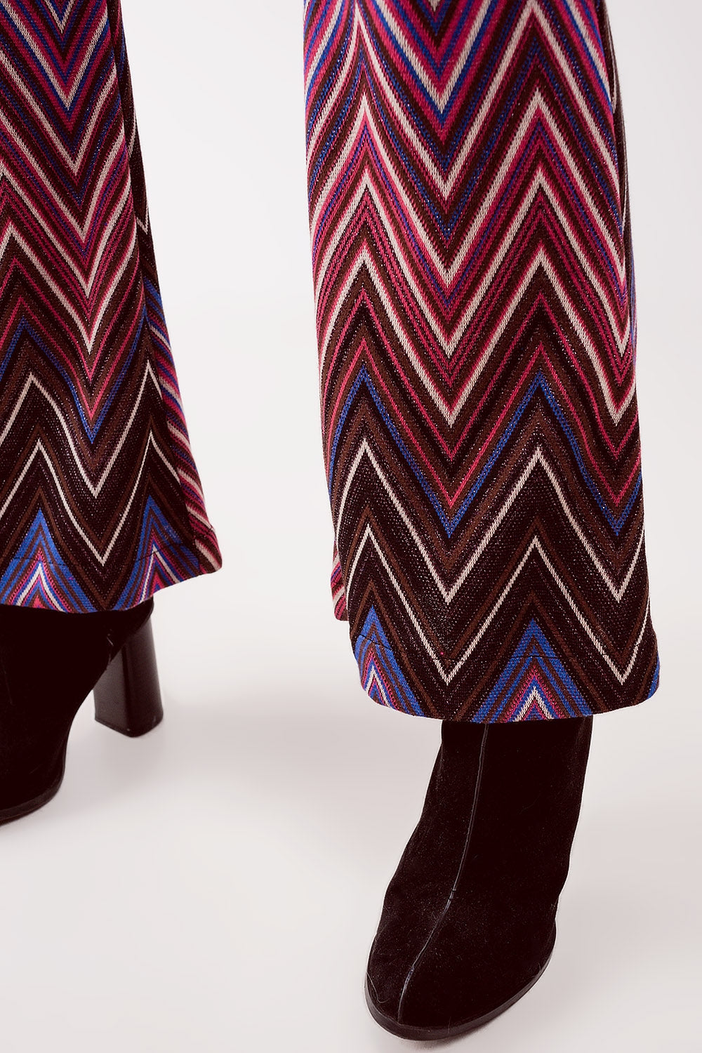 Pantalon à imprimé géo fuchsia