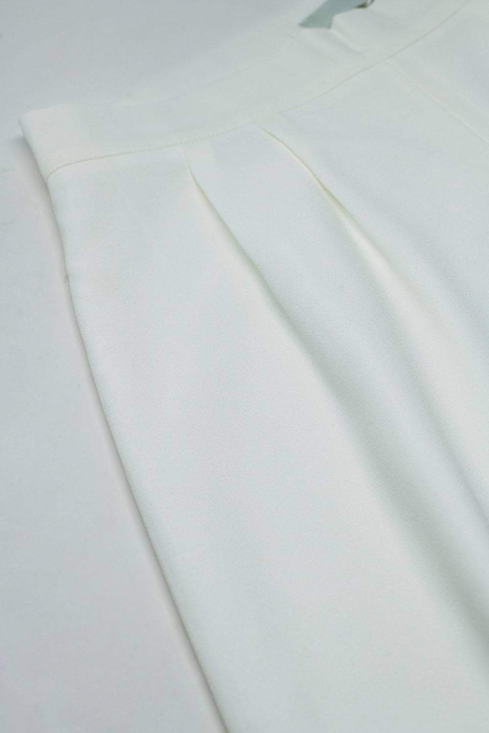 Pantalon à jambes larges blanc