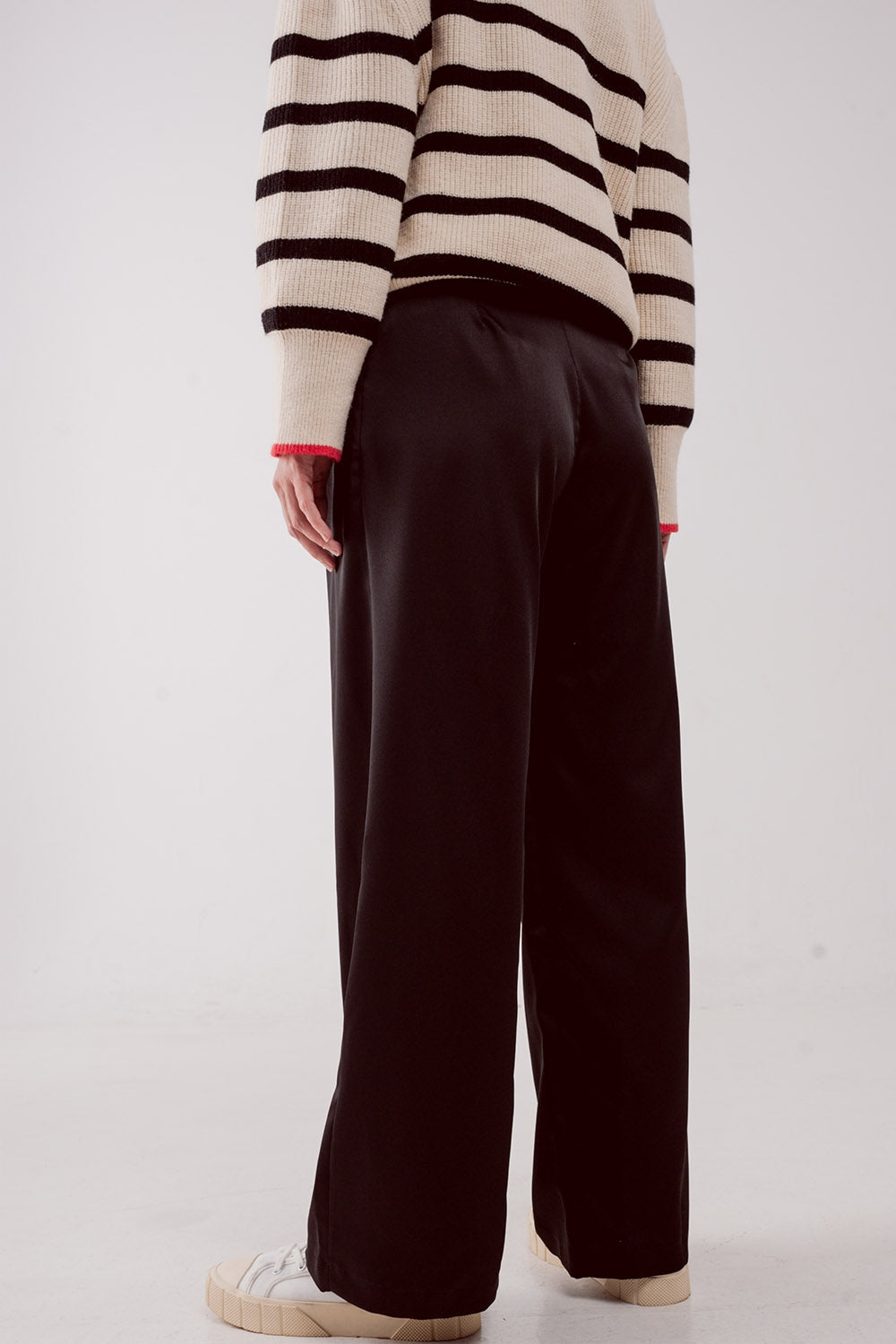 Pantalon à pinces noir
