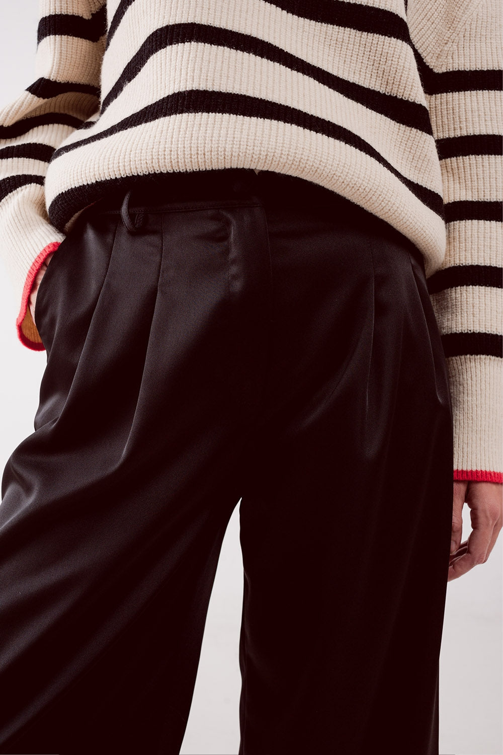 Pantalon à pinces noir